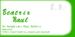 beatrix maul business card